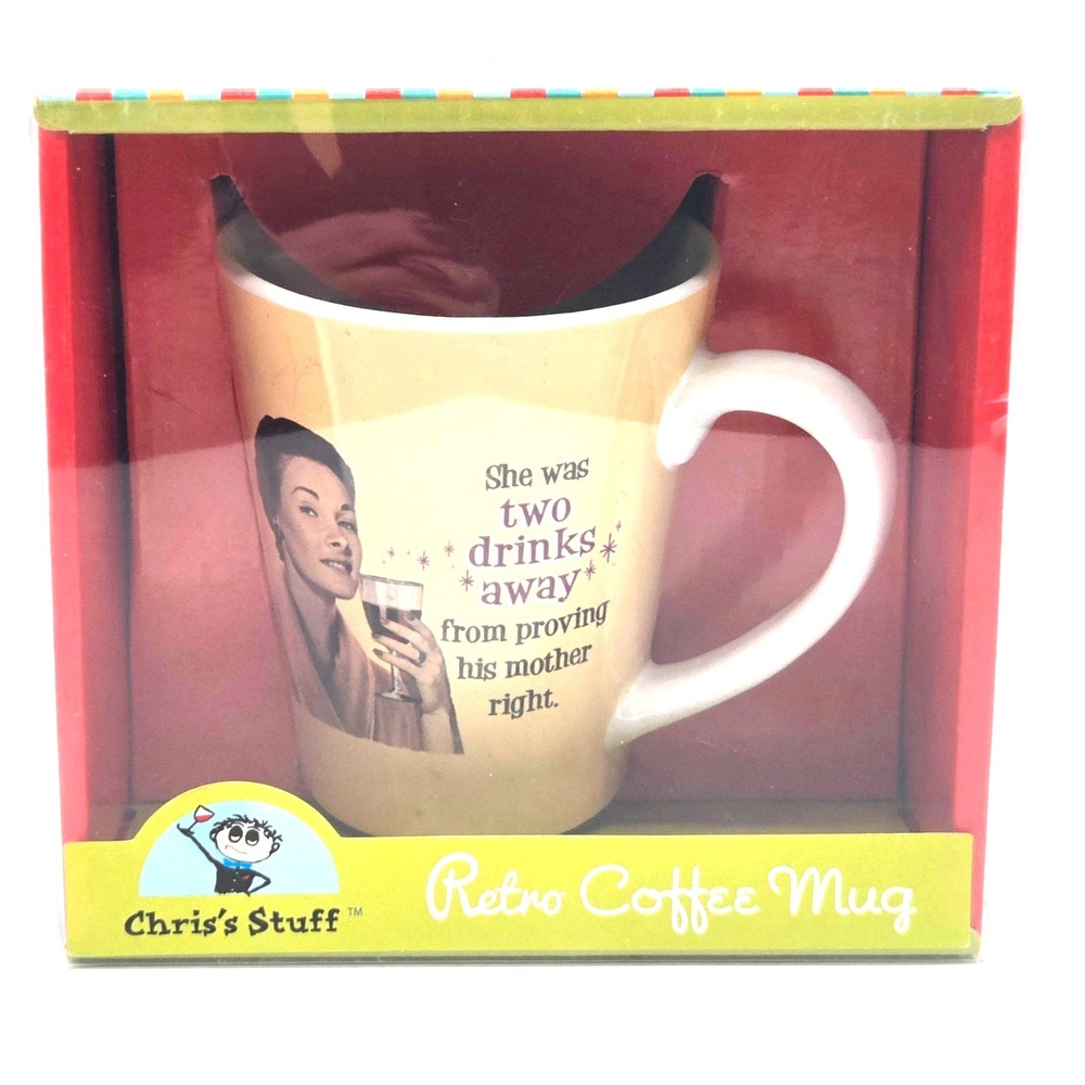 Chris's Stuff  Retro Series Coffee Mug‎ Barware NEW in BOX